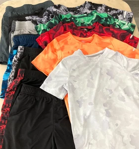 11 Pcs Boys size 8 Shorts and Tops Athletic Works DriWorks +more - Picture 1 of 12