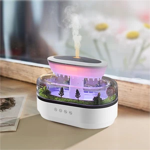 250ML Rain Essential Oil Diffuser Ultrasonic Humidifier Cloud Music White - Picture 1 of 6