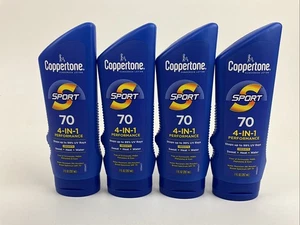 Coppertone Sport Sunscreen Lotion, SPF 70 Sunscreen 7 fl oz Pack of 4 - Picture 1 of 3