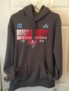 Tampa Bay Buccaneers NFC Champions 2020 NFL Hoodie Erwachsene L grau Sweatshirt P1476 - Bild 1 von 5