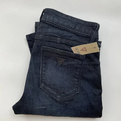 Pantalones de mezclilla Guess para mujer Curve X tiro medio corte bota en índigo oscuro talla 27 Foto 1 de 4
