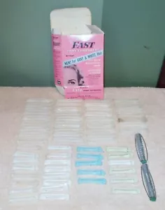 Vintage 63 Home Permanent Plastic Curlers & Rexall Box - Picture 1 of 2