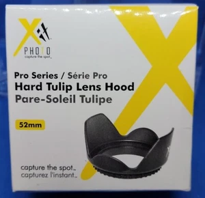 NEU NEU IN VERPACKUNG NEU IM KARTON VERSIEGELT Xit Photo 52 mm, Pro Series, harte Tulpe Gegenlichtblende (schwarz) - Bild 1 von 5