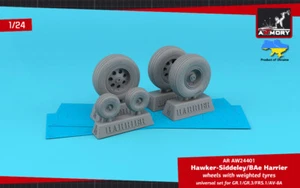 H.S. Harrier GR.1/GR.3/FRS.1/AV-8A Räder mit gewichteten 1/24 Maßstab ARMORY AW24401 - Bild 1 von 1