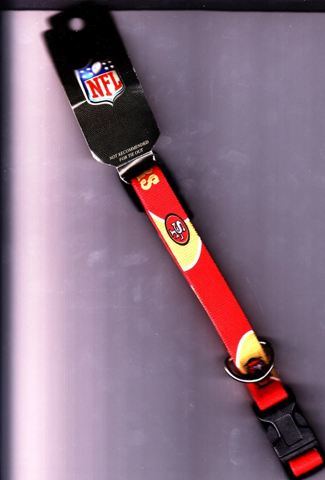 SAN FRANCISCO 49ers Football Dog Collar NFL Hunter Medium Size Niners - Image 1 of 1
