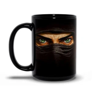 TAZA DE CAFÉ NINJA divertida y feroz 11 oz o 15 oz taza guerrero con cafeína regalo oficina - Imagen 1 de 9