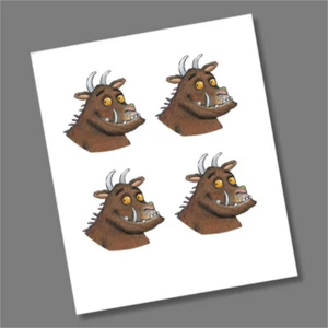 4 decalcomanie/adesivi per monete The Gruffalo 50p - Foto 1 di 1