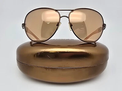 Guess GU7091 Brown Rhinestone Frame Bronze Mirror Lens Aviator Sunglasses w Case - Image 1 of 4