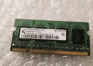 Qimonda HYS64T64020HDL-3S-B 512MB PC2-5300S-555-12A0 Sodimm Laptop Memory - Picture 1 of 2
