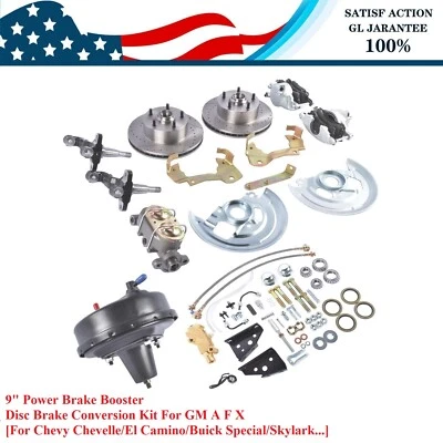 Kit de conversión de freno de disco para GM A, F, X carrocería 1964-1972 Camaro Chevelle Nova GTO Foto 1 de 4