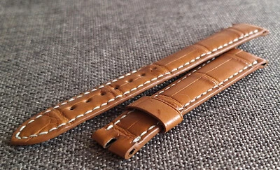 BREGUET TYPE CINTURINO WATCH STRAP COCCO LUISIANA COLORE GOLD  mm.21 Foto 1 de 4