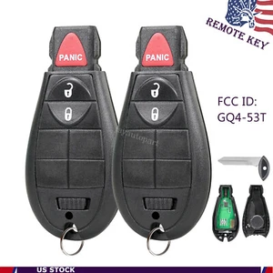 2 Replacement For 2013-2020 Dodge Ram 1500 2500 3500 4500 Remote Control Key Fob - Picture 1 of 7