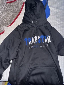 Men’s TRAPSTAR Hoodie “It’s a Secret” Ice & Blue & White L - Picture 1 of 4