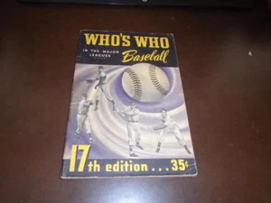 GUIDA VINTAGE 1949 CHI È CHI NEL BASEBALL DI CARMICHAEL EX - Foto 1 di 4