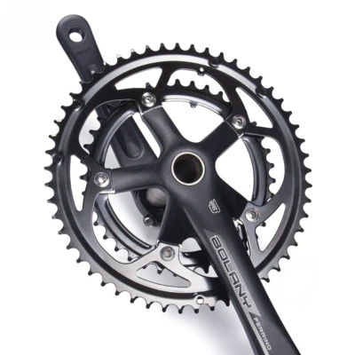 170mm Road Bike Hollow Integrated Crankset 130BCD Cranckset Chainring 53-39T - Image 1 of 4