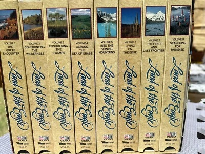 THE LAND OF THE EAGLE - 8 VHS Set NATURE  TIME LIFE VHS From WNET .13  Preowned - Image 1 of 4