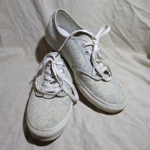 ? Sneakers VANS Off the Wall donna taglia 9 M Julep verde e grigio tela paisley