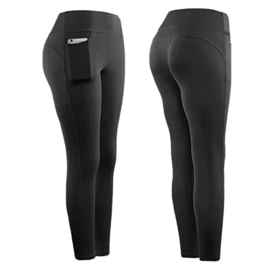 Sports Legging With Pocket For Female Workout Stretch Elastic Fitness Pants - Image 1 of 4