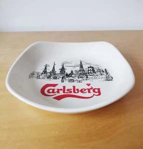 Carlsberg Vintage Retro Ceramic Ashtray - Pub Bar Man Cave Wade England - Picture 1 of 7