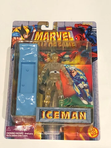 Marvel Hall of Fame Iceman Figure Toybiz 1996 *Quicksilver Card* Cover