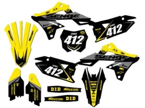 2018-2023 RMZ 450 BINARY Yellow Senge Graphics Kit Compatible with Suzuki - Picture 1 of 10