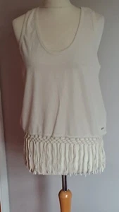 Superdry Festival Fringe Vest T-Shirt Size L BNWT - Picture 1 of 5