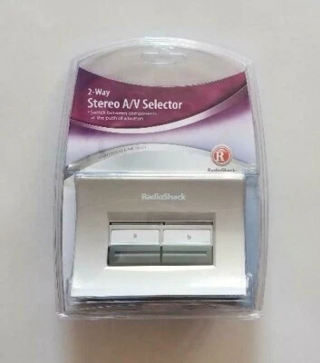 Radio Shack 2-Way Stereo A/V Selector 15-1982 New Sealed for RCA type connectors - Image 1 of 2