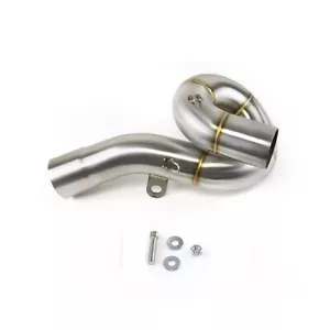 For Kawasaki Ninja ZX6R ZX636 2009-2025 Mid Exhaust Link Pipe Slip On Muffler - Picture 1 of 8