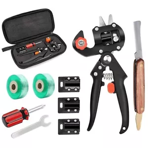 Pro Pruning Shears Garden Grafting Knife Fruit Tree Scissor Cutter Tool Set Kit - Picture 1 of 7