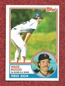 1983 TOPPS #498 WADE BOGGS ROOKIE RC NR-MT HOF RED SOX YANKEES 3.000 TREFFER (I) - Bild 1 von 1
