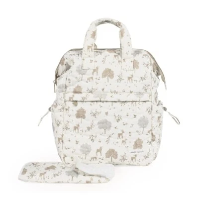 Pasito a Pasito Zaino Mamma e Passeggino in Tessuto 100% Cotone NARA con Fasciat - Immagine 1 di 4