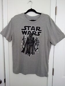 Fifth Sun Star Wars T-Shirt Size XL Darth Vader with Storm Troopers Gray XL EUC