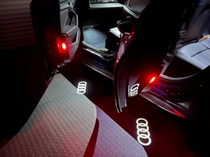 Audi A1 A3 S3 S4 A4 A5 A6 TT Q3 Q5 Genuine LED Logo Lights 4G0052133G Door Kit - Afbeelding 1 van 4