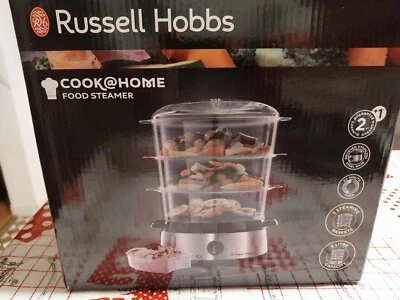Vaporiera Alimenti Verdure Frutta Russell Hobbs Cook Home 9L 800W su più livelli - Immagine 1 di 2