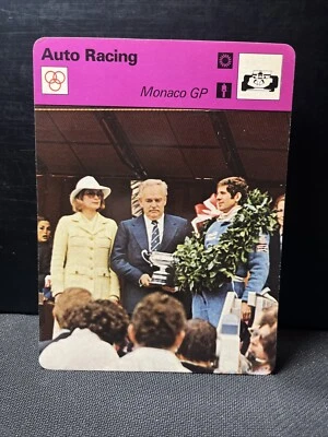Карта Sportscaster Джоди Шектер «Гран-при Монако» (1978 Лозанна Италия 03 005 21-22) - Изображение 1 из 2