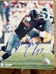 PATRICK KERNEY SIGNIERTES FOTO 8 X 10 ATLANTA FALCONS VIRGINIA ALLE PRO GLÄNZENDE FARBE - Bild 1 von 1