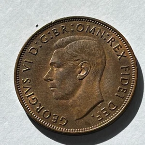 George VI Penny 1951 UNC with some lustre - Picture 1 of 3