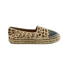 Topshop Women's Flat Shoes UK 4.5 Brown Animal Print 100% Other Loafer