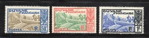 French Guiana 1929-40 SC# 124, 126, 135 - Three Different Stamps M-H Lot # 189 - Picture 1 of 2
