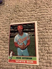 #47 Jesse Jefferson 1976 Topps  Baseball Card Cb7 chicago white sox 