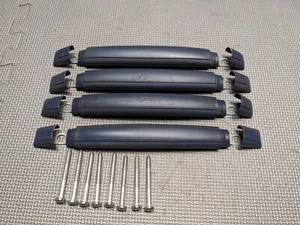 1991-1993 Chevy Caprice DARK BLUE Door Pull Grab Handles Straps Full Set of 4 - Picture 1 of 13