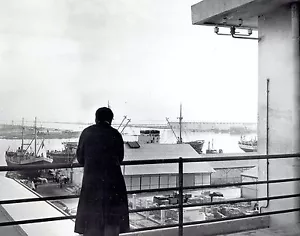 1952 Vintage UPI Photo Vessels & Ships at Tunis Port La Goulette Tunisia capital - Picture 1 of 2