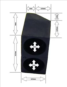 10x 5mm LED Holder Adjustable Dual Socket Mount Vertical Horizontal Right Angle - Picture 1 of 6