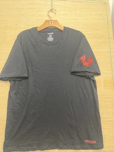 True Religion Men’s Black Short-Sleeve Horseshoe Logo Tee – Large - Picture 1 of 8