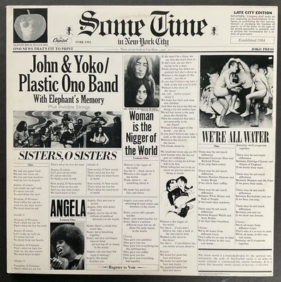 John Lennon Sometime In New York City 2 LP Reissue Purple Capitol SVBB-3392 - Image 1 of 4