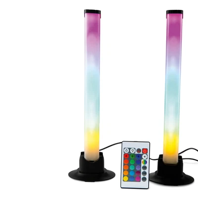 CASALUX LED-Lichtleiste 2er, weiß o. Schwarz, inkl.  Fernbedienung, Dimmbar, neu - Bild 1 von 4