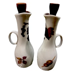 Vintage Royal Worcester Evesham Porzellan 5 7/8" Öl & Essig Kruzifix Set - Bild 1 von 3