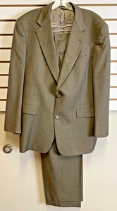 Hart Schaffner Marx Anzug Herren 42R Taupe Gold Trompeter Wolle Relaxed 36x31 - Bild 1 von 11