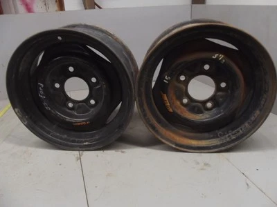 Llanta Ford Hotrod 15" de acero de colección llanta 15x6 5 orejetas patrón 5,5 camión bronco Foto 1 de 4