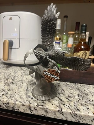 Harley Davidson 1997 Eagle Statue Pewter Spirit of the Open Road Foto 1 de 4